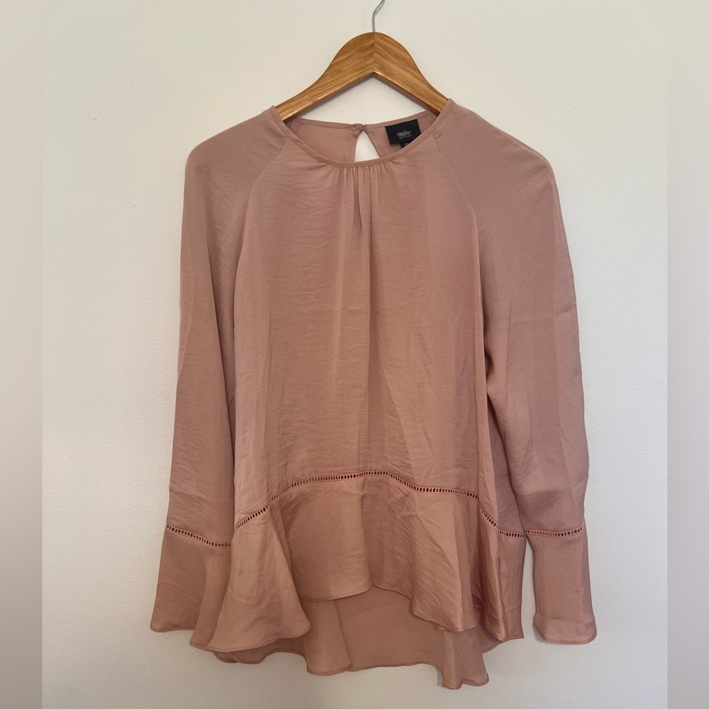 MOSSIMO M Silk Pink Blouse